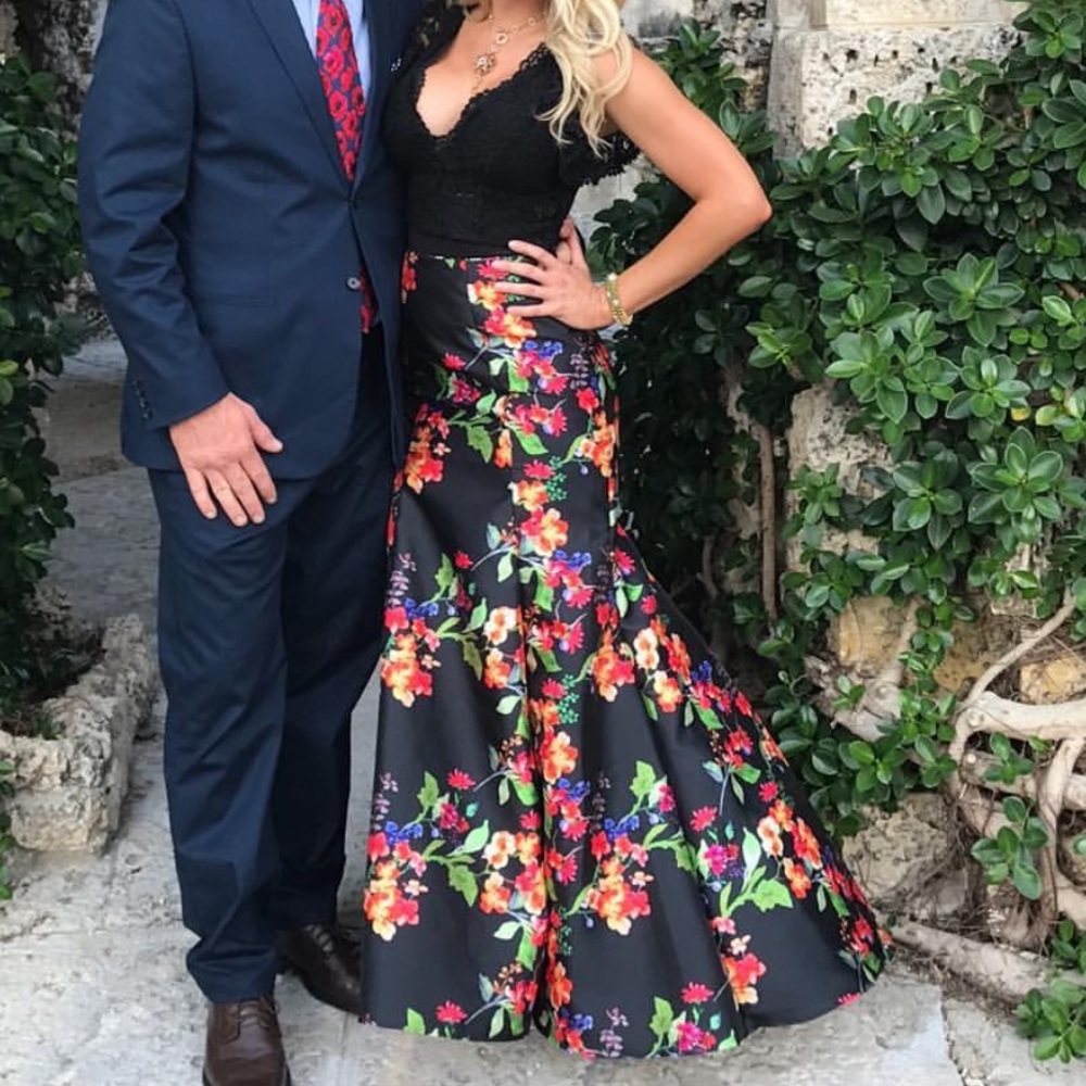 Floral ball skirt